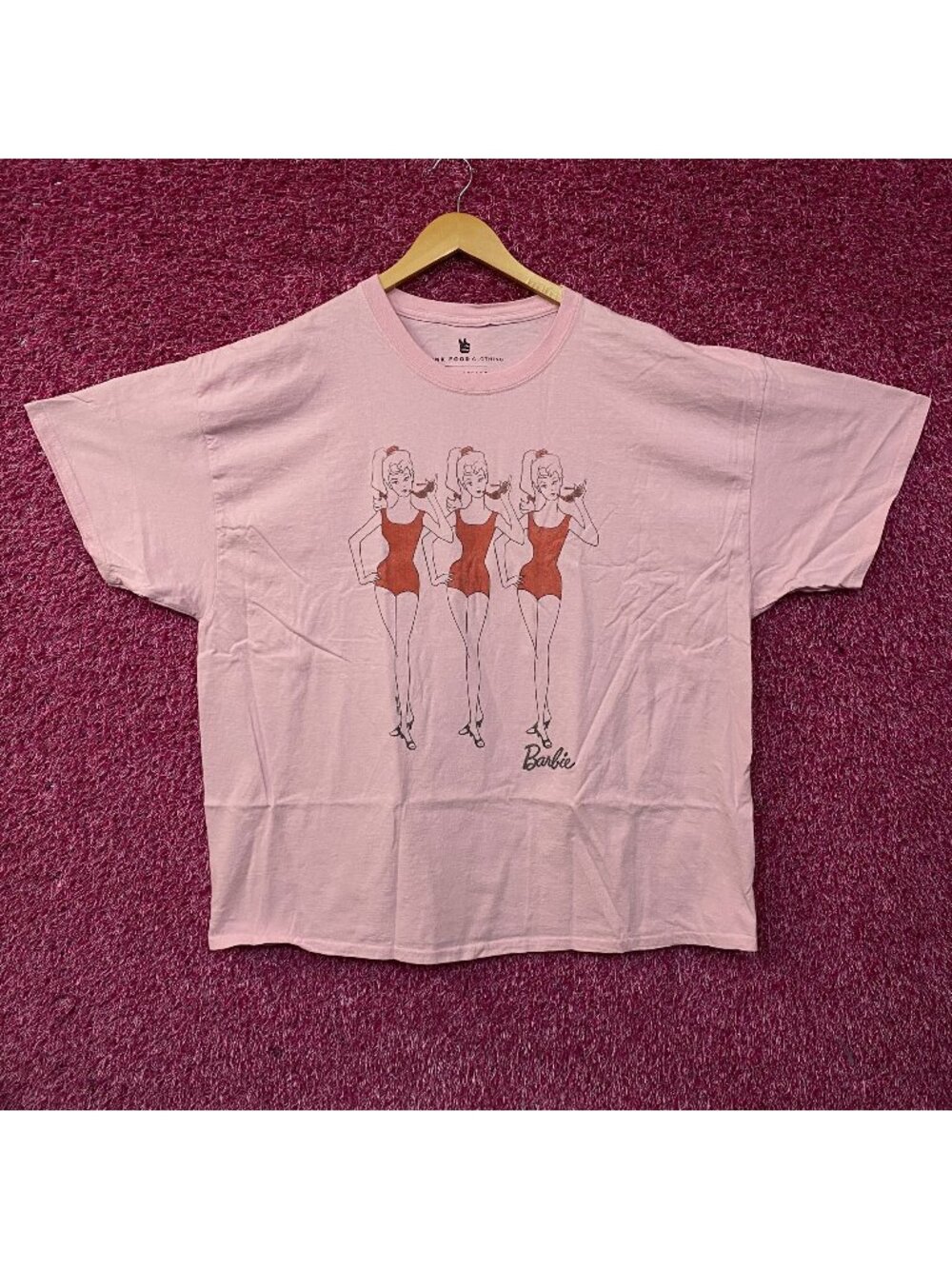 Junk Food Clothing Barbie Doll Retro Graphic Oversized T-Shirt L/XL